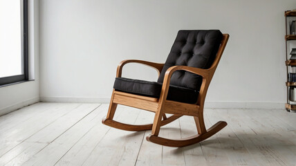 wooden chair in the room