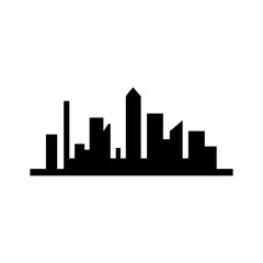 Obraz premium Minimalist City Skyline Silhouette