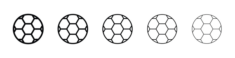 Obraz premium Football icon Outline and flat style designs