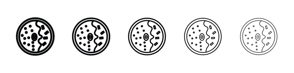 Kare raisu icon Outline and flat style designs