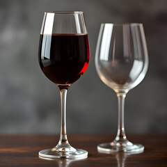 red wine in a glass