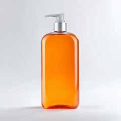 orange bottle of liquid soap