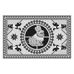 bedsheet design digital art use hand work and digital printing
