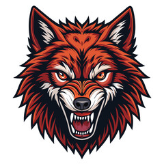 Fototapeta premium wolf head mascot