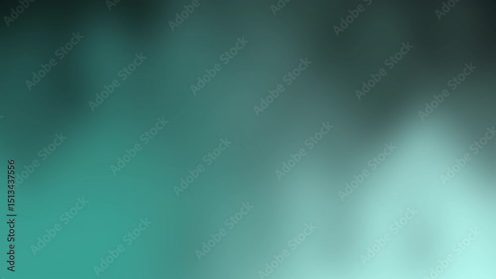 Poster a smooth teal and green abstract gradient background with gentle shading and blending, abstract text