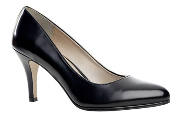 Elegant Black Patent Leather High Heel Pumps Classic Women's Footwear