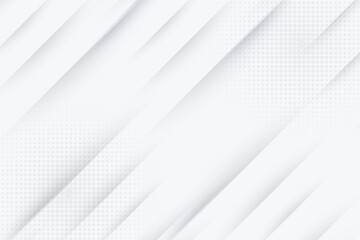 Obraz premium White abstract background with line pattern, banner design. Vector