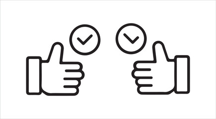 thumb up and down icons