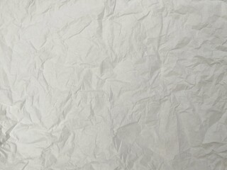 Abstrack crumpled white paper texture background, Copy space 