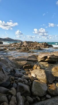 Beautiful seascape view from the north of Tunisia