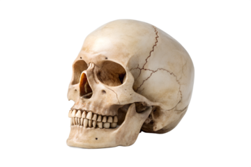 Human Skull Anatomy Detailed View of Cranial Structure and Bones