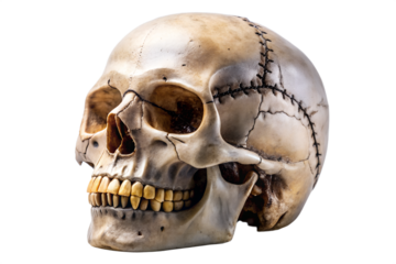 Detailed Human Skull Anatomy A High-Resolution Photographic Study