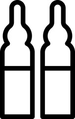 ampoule illustration on a white background      