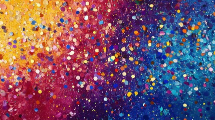 A colorful confetti burst background for celebration
