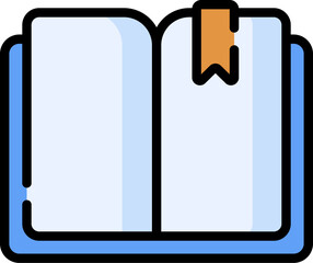 book illustration on a white background       