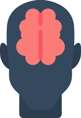 brain-2 illustration on a white background        