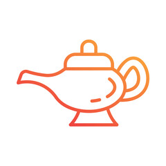 Fototapeta premium Magic Lamp Icon