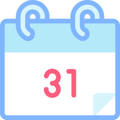 calendar illustration on a white background       