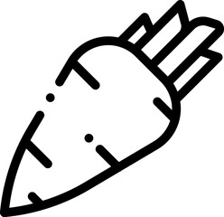 carrot illustration on a white background       