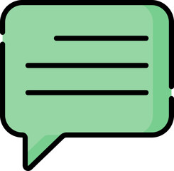 chat illustration on a white background       