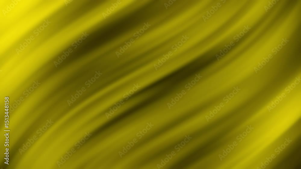 Poster a smooth, yellow and green abstract background with flowing diagonal lines and a blurred texture eff