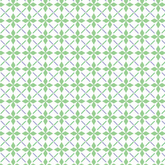 Arabian seamless pattern with green leaves
