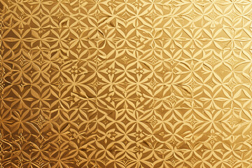 Elegant golden floral pattern background with a luxurious texture