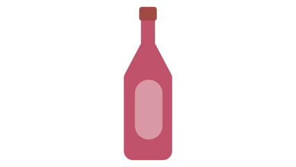 pink wine bottle