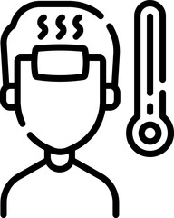 fever illustration on a white background       