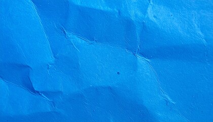 Naklejka premium Electric blue paper texture close view background, blue paper pattern