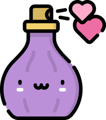 fragance illustration on a white background       