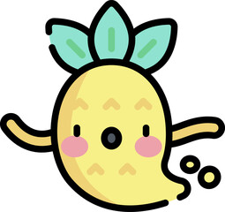 ghost illustration on a white background       