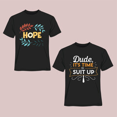 T-Shirt Design Mockup &ndash; Fashion Apparel Vector Template