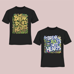 T-Shirt Design Mockup &ndash; Fashion Apparel Vector Template