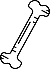 n-bone illustration on a white background        