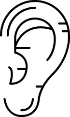 n-ear illustration on a white background        