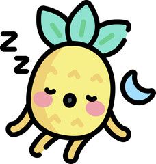 sleeping illustration on a white background   