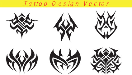 Fototapeta premium Muscular Maori Tribal Tattoo Designs