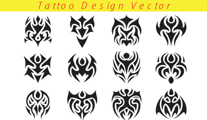 Fototapeta premium Muscular Maori Tribal Tattoo Designs