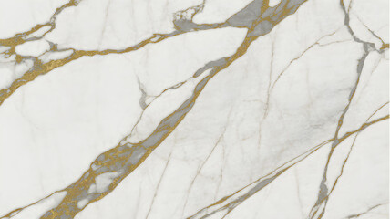 Full-frame 2D slab of Turkish Diana Royal marble with gold spider veins from Statuario.