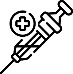 vaccine illustration on a white background   