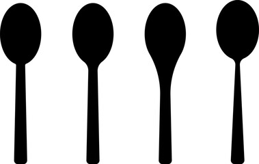 spoon icon. Cafe icon set. Tableware instruments. Restaurant icon. Dinnerware icon symbol. Restaurant sign and symbol