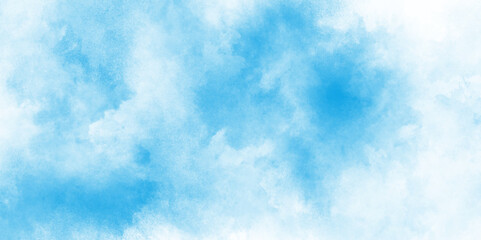 abstract blue watercolor grunge texture, Light sky blue shades watercolor background, he summer heaven is colorful clearing day blurred and grainy blue powder explosion on white background, 