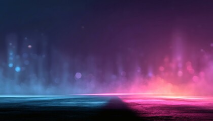 Neon Cityscape Abstract Background