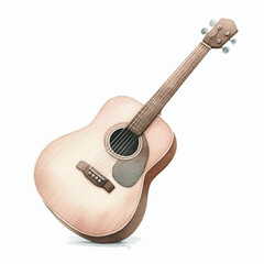 Fototapeta premium Amber Strings Flow guitar isolated watercolor vector illustration svg
