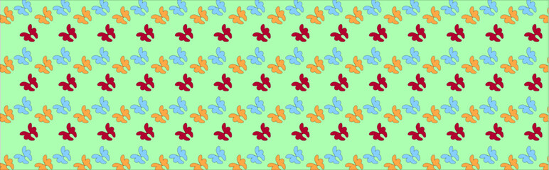 Fototapeta premium butterfly pattern on a light background,