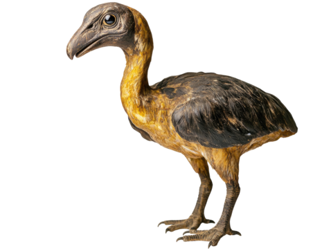 Prehistoric bird, side profile