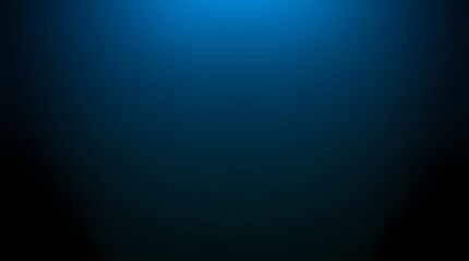 A solid blue gradient background fades from a dark navy to a lighter, almost turquoise blue. The gradient appears to be a spotlight shining from above, creating a sense of depth