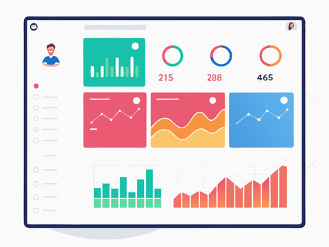 Design a bold, vector illustration of social media analytics data, emphasizing key metrics. Use a strong, impactful stroke style.