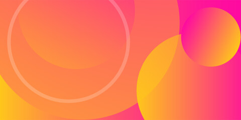 Abstract pink and yellow background. Liquid color background design. Fluid shapes composition. Eps10 vector